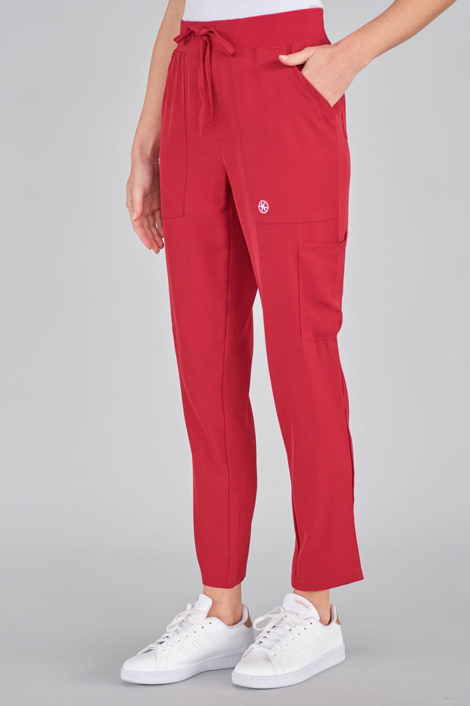 OLIVIA – Pantaloni cargo donna in crêpe -