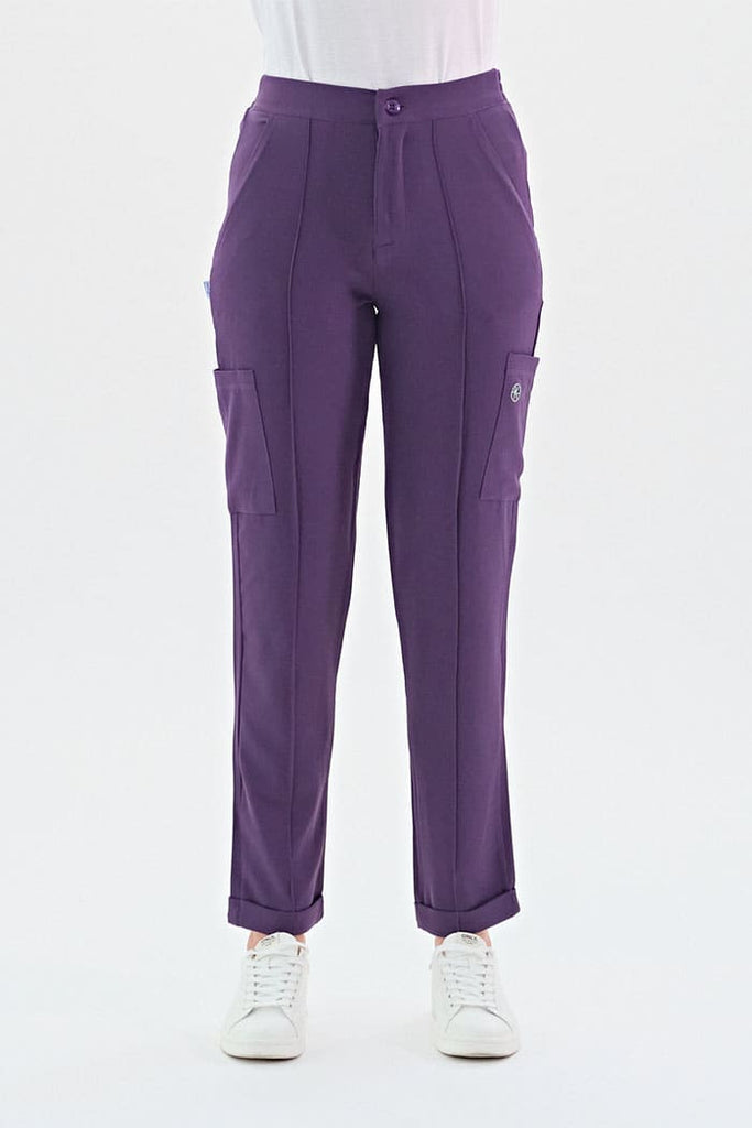 SOPHIA - Women's chino-style crepe trousers